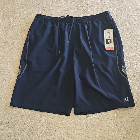 Russell Athletic Men's Dark Blue Performance Shorts - Picture 1 of 8
